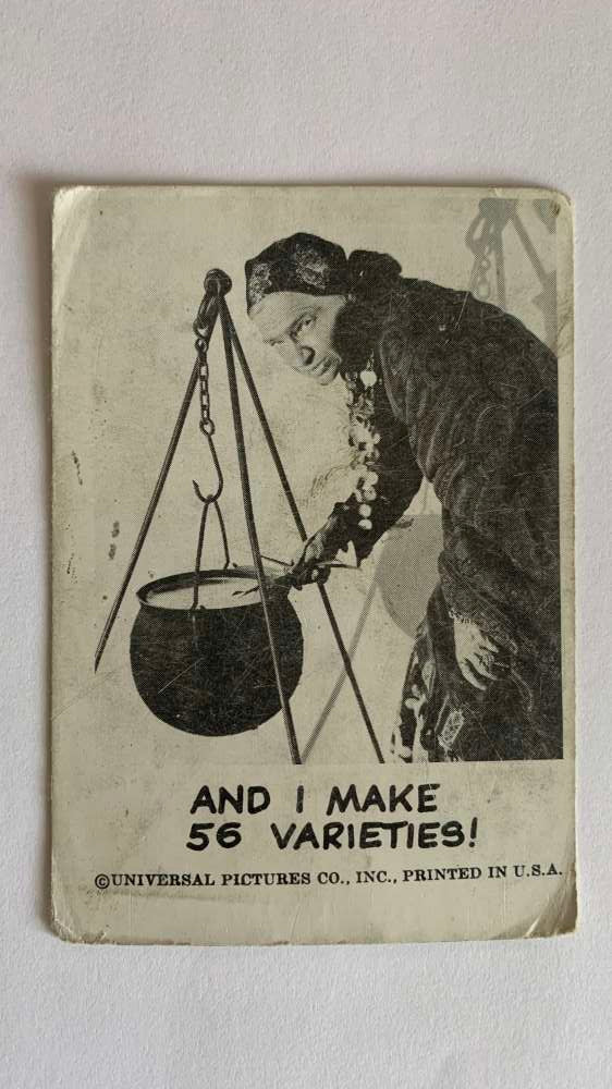 1961 Leaf Spook Stories #136 And I make 56 varieties V47059