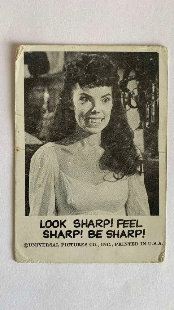 1961 Leaf Spook Stories #144 Look sharp Feel sharp Be sharp V47060