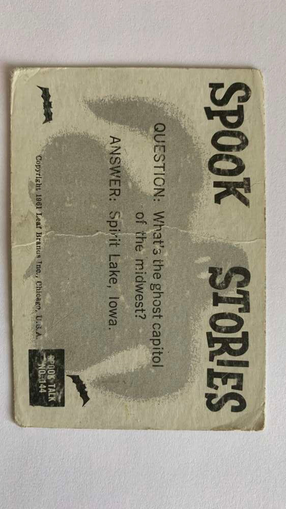 1961 Leaf Spook Stories #144 Look sharp Feel sharp Be sharp V47060
