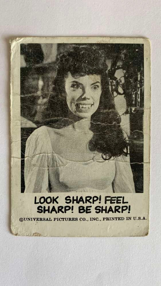 1961 Leaf Spook Stories #144 Look sharp Feel sharp Be sharp V47061