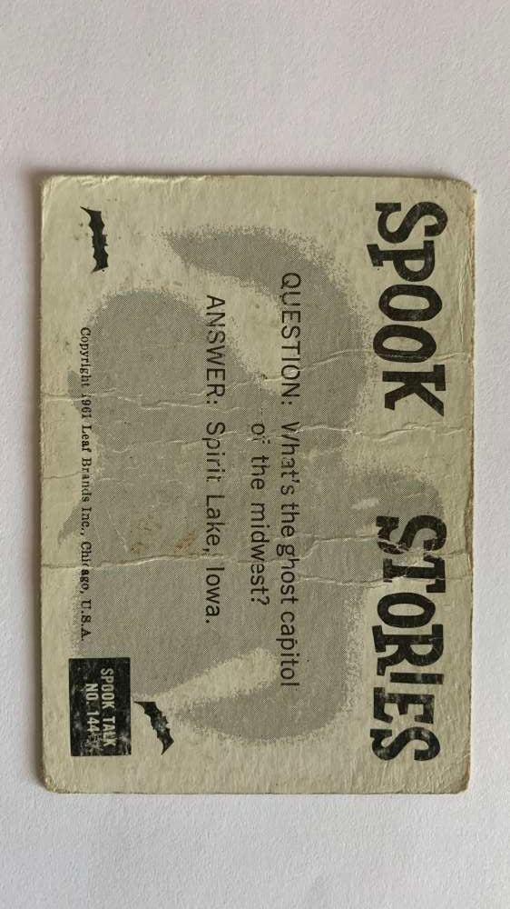 1961 Leaf Spook Stories #144 Look sharp Feel sharp Be sharp V47061