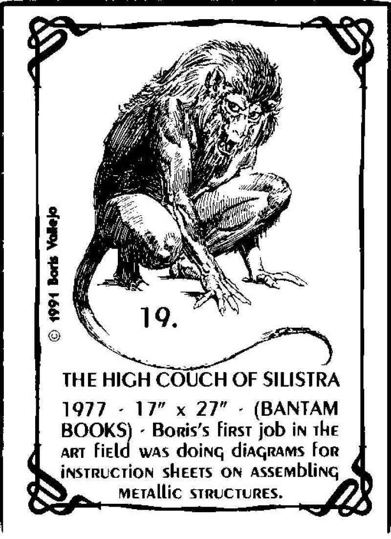 1991 Boris Vallejo Comic #19 The High Couch Of Silistra V47195
