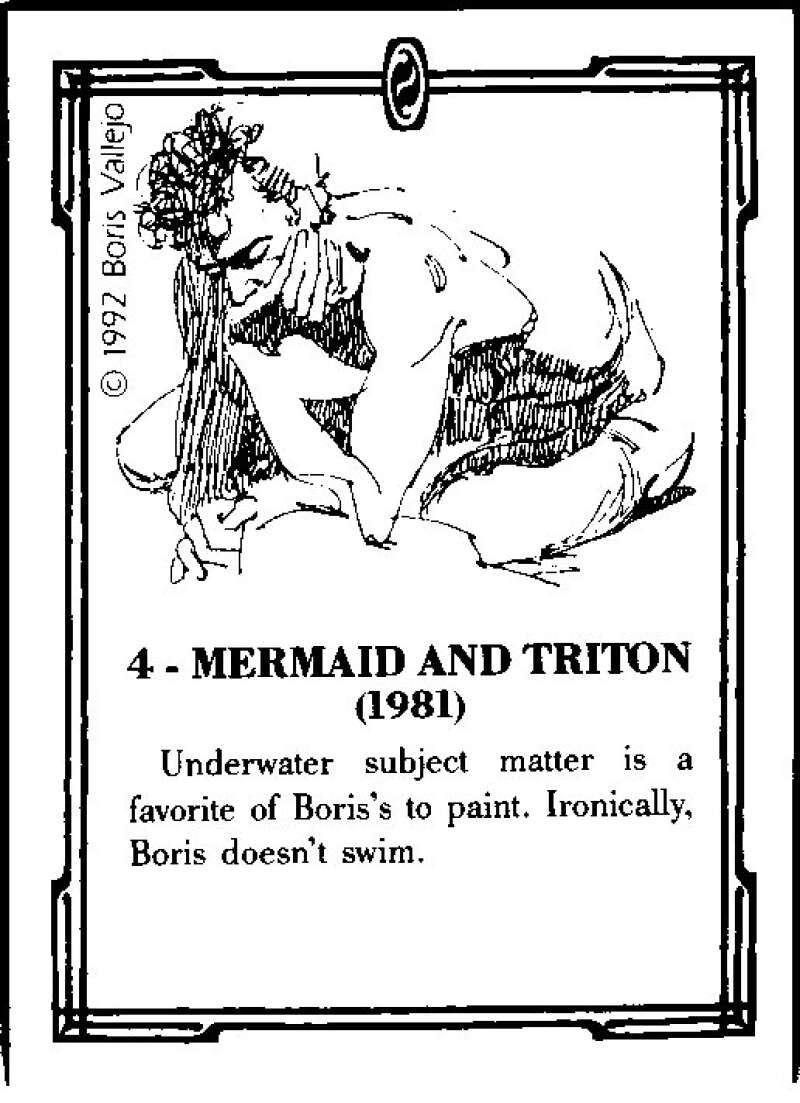 1992 Boris Vallejo Comic #4 Mermaid And Triton (1981) V47221