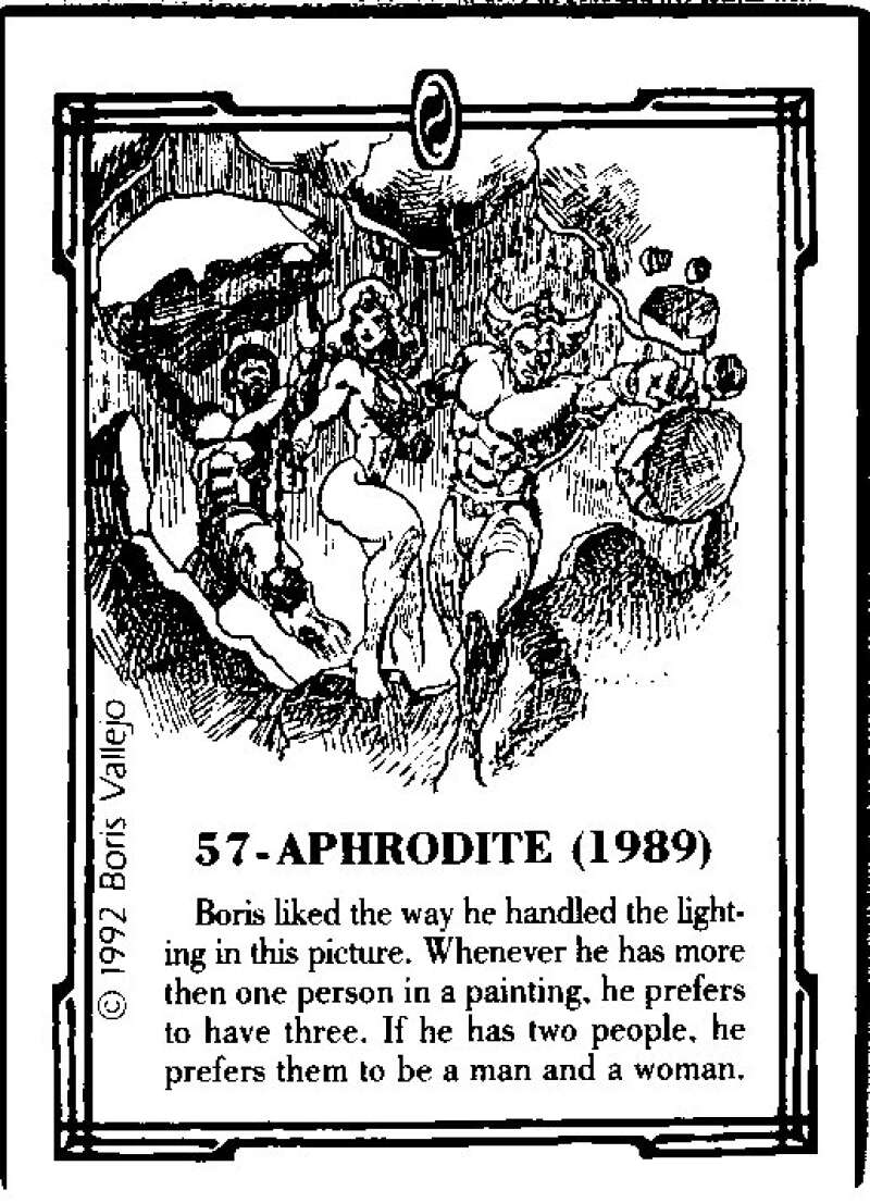 1992 Boris Vallejo Comic #57 Aphrodite (1989) V47311