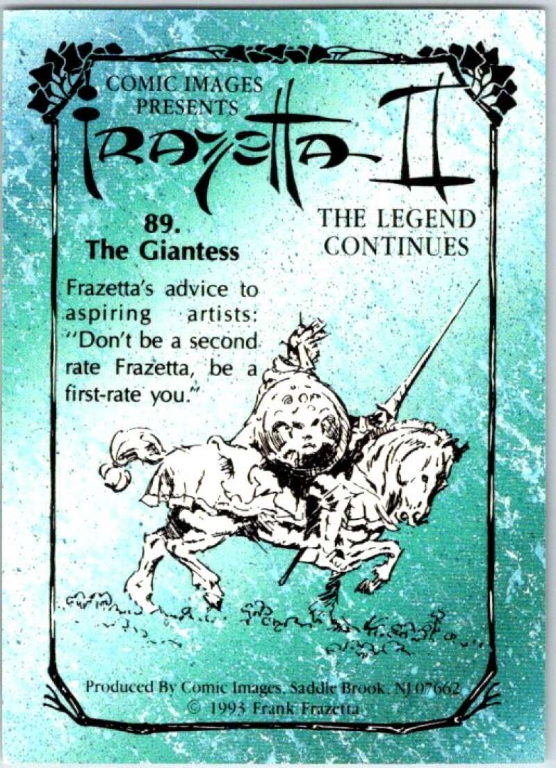 1993 Frank Frazetta 2 Fantasy # 89 The Giantess V47483
