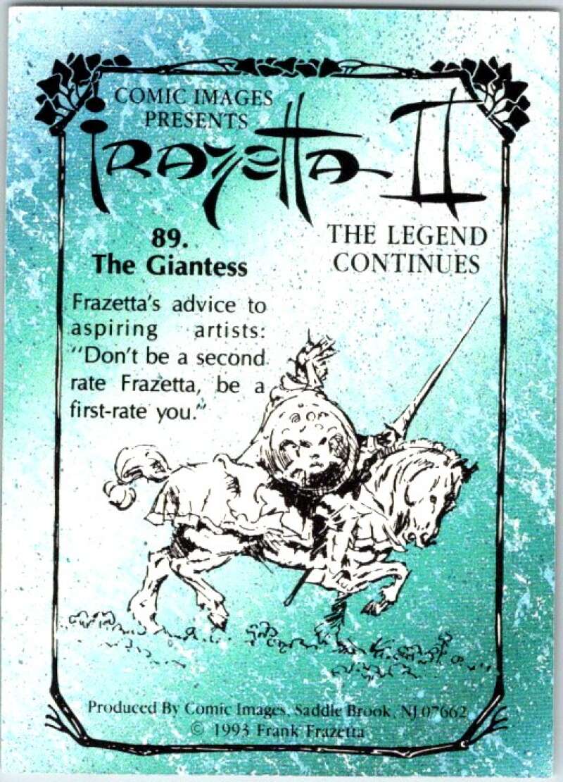 1993 Frank Frazetta 2 Fantasy # 89 The Giantess V47484