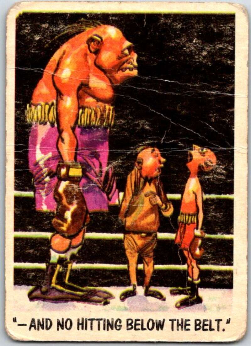 1959 You'll Die Laughing Creature #28 And No Hitting Below The Belt. V47503