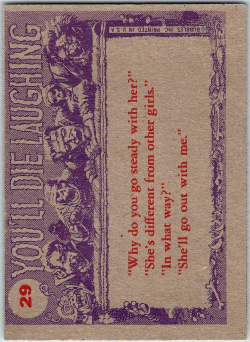 1959 You'll Die Laughing Creature #29 But Daddy, You Always Said V47504