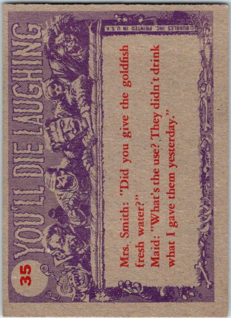 1959 You'll Die Laughing Creature #35 Watch The Birdie! V47510