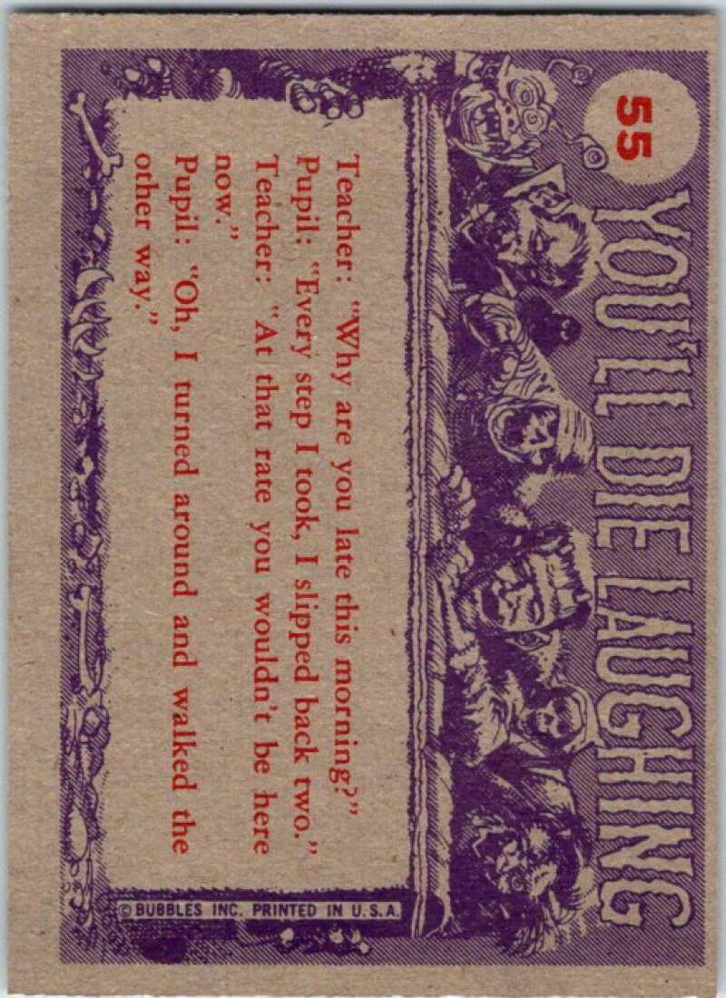 1959 You'll Die Laughing Creature #55 How Are You Silly Invisible Man? V47518