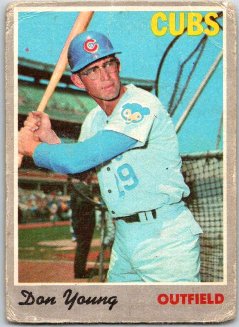 1970 Topps MLB #117 Don Young Chicago Cubs V47829
