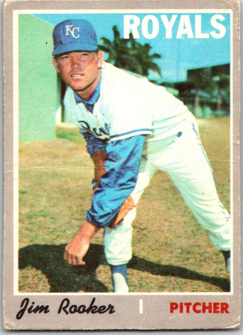 1970 Topps MLB #222 Jim Rooker Kansas City Royals V47840