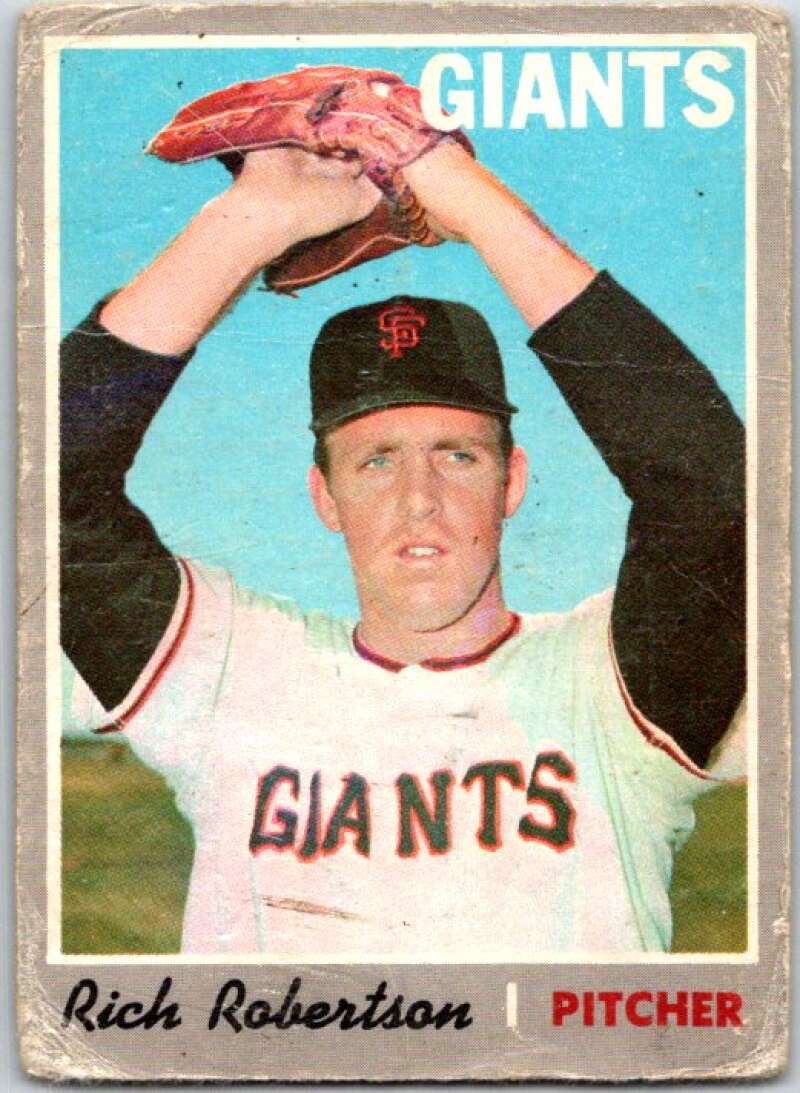 1970 Topps MLB #229 Rich Robertson San Francisco Giants V47841
