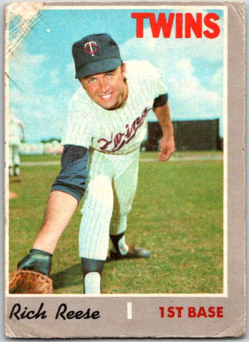 1970 Topps MLB #404 Rich Reese Minnesota Twins V47894