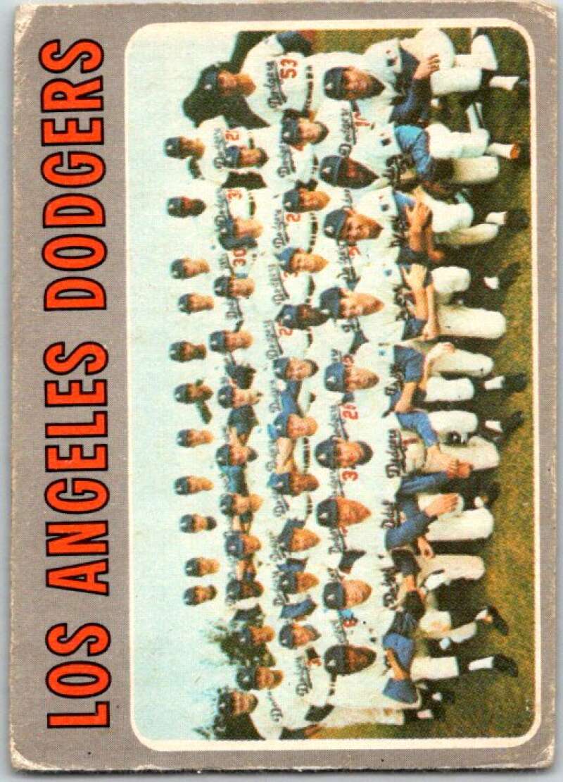 1970 Topps MLB #411 Dodgers Team Los Angeles Dodgers V47898
