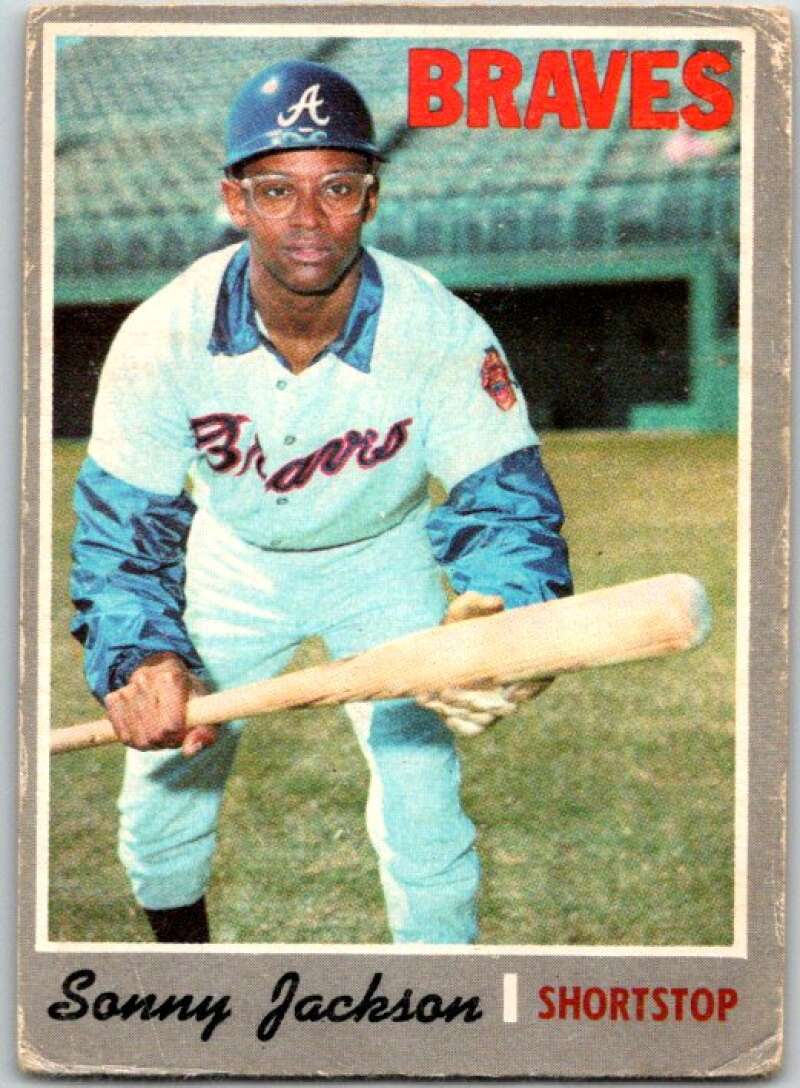 1970 Topps MLB #413 Sonny Jackson Atlanta Braves V47900