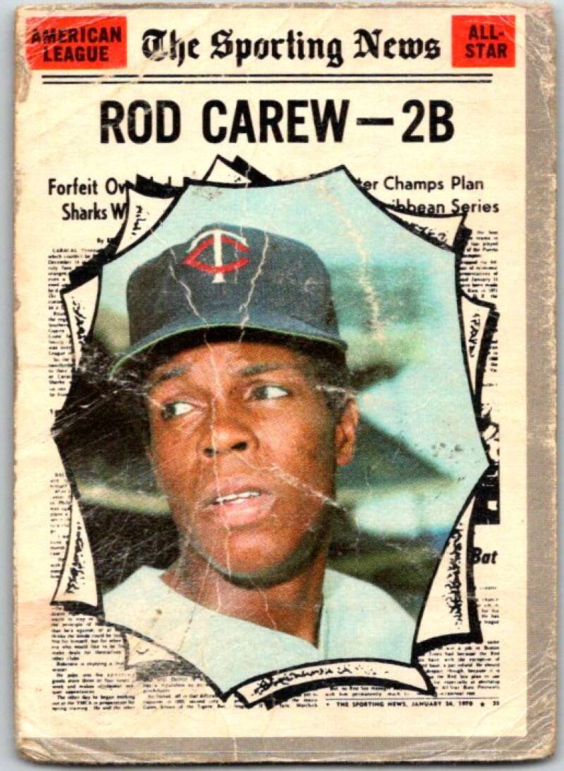 1970 Topps MLB #453 Rod Carew All-Star Minnesota Twins V47913