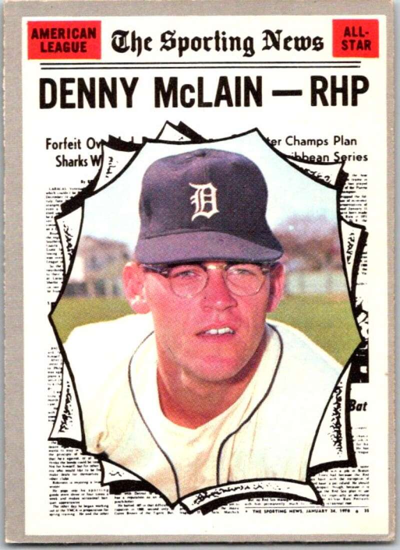 1970 Topps MLB #467 Denny McLain All-Star Detroit Tigers V47917