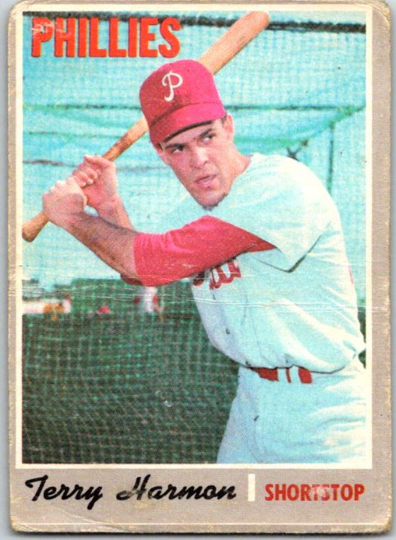 1970 Topps MLB #486 Terry Harmon Philadelphia Phillies V47930