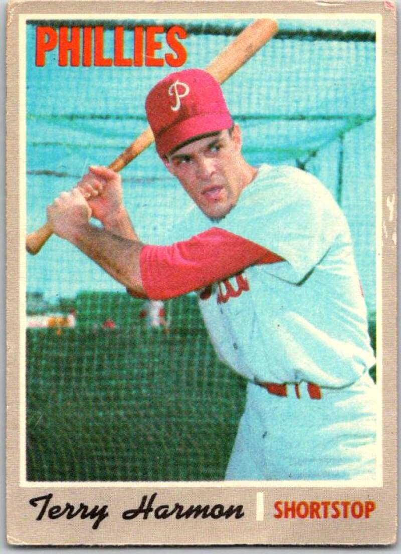 1970 Topps MLB #486 Terry Harmon Philadelphia Phillies V47931