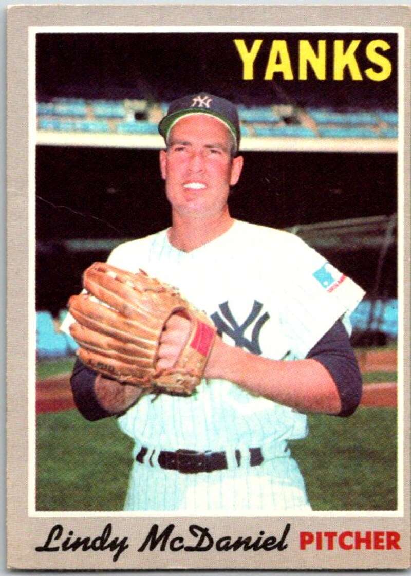 1970 Topps MLB #493 Lindy McDaniel New York Yankees V47936