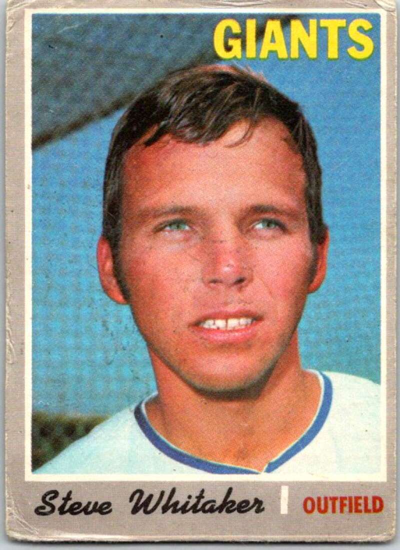 1970 Topps MLB #496 Steve Whitaker San Francisco Giants V47941