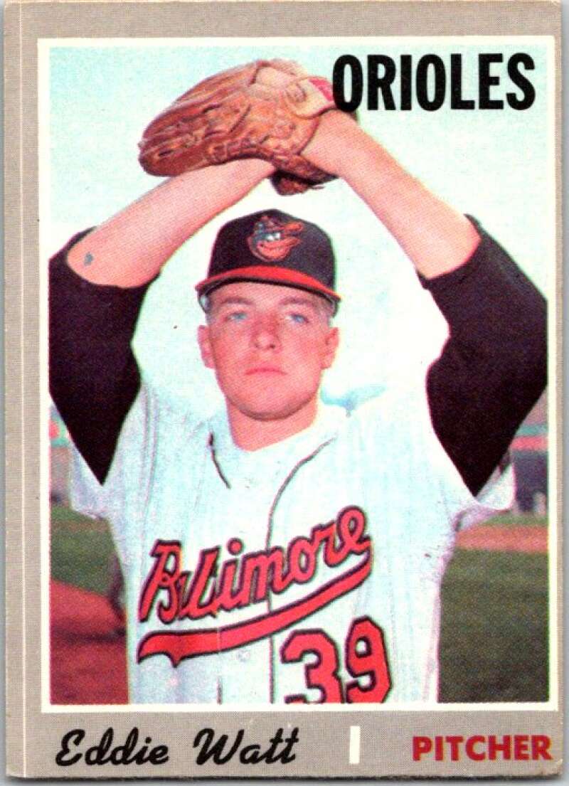 1970 Topps MLB #497 Eddie Watt Baltimore Orioles V47942