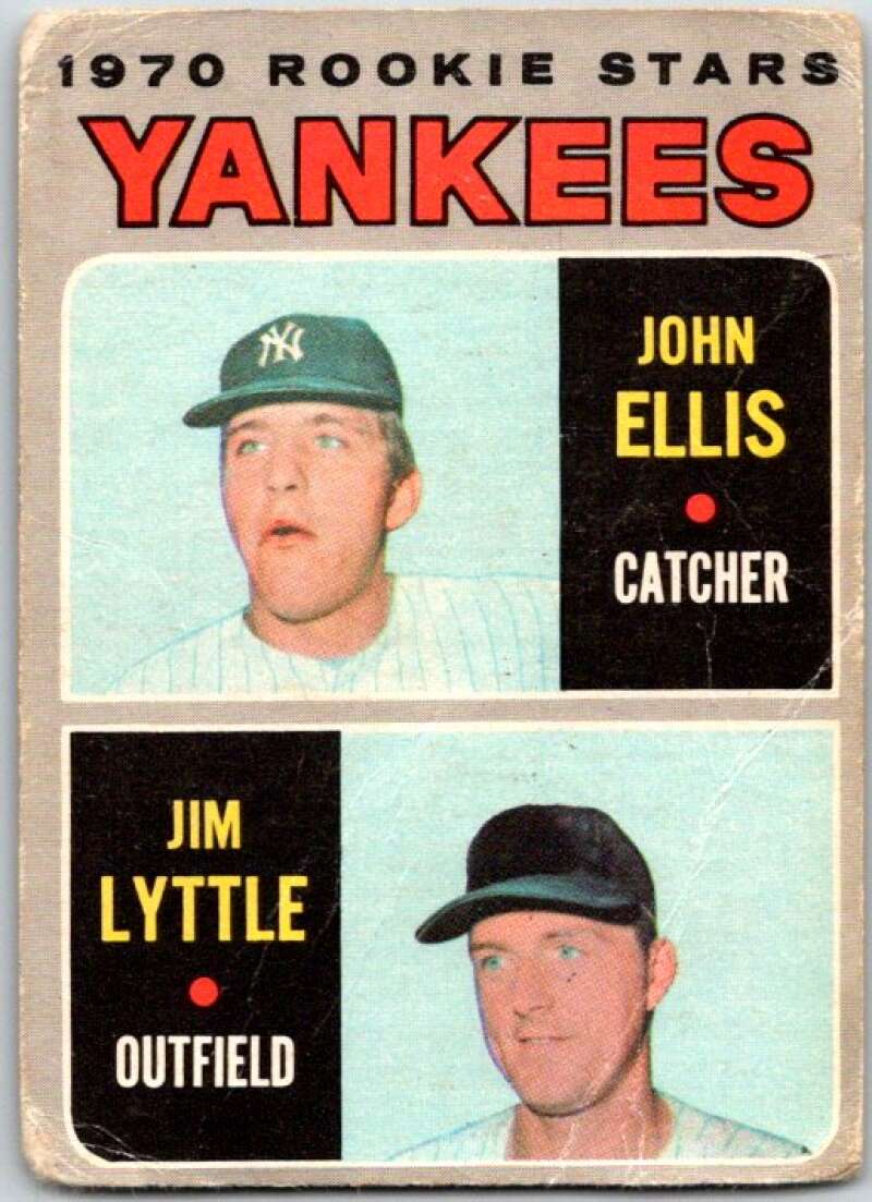 1970 Topps MLB #516 John Ellis/Jim Lyttle RC Rookie Yankees V47960