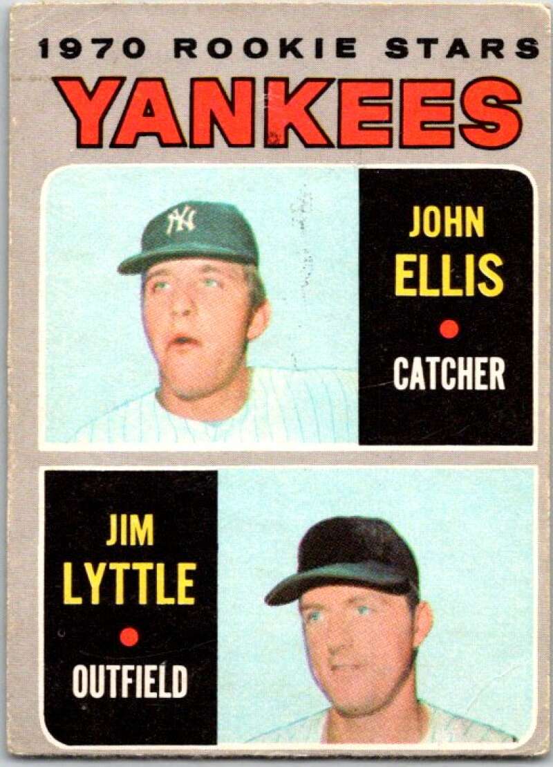 1970 Topps MLB #516 John Ellis/Jim Lyttle RC Rookie Yankees V47961