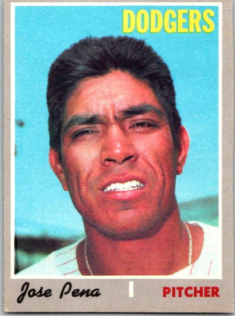 1970 Topps MLB #523 Jose Pena Los Angeles Dodgers V47971