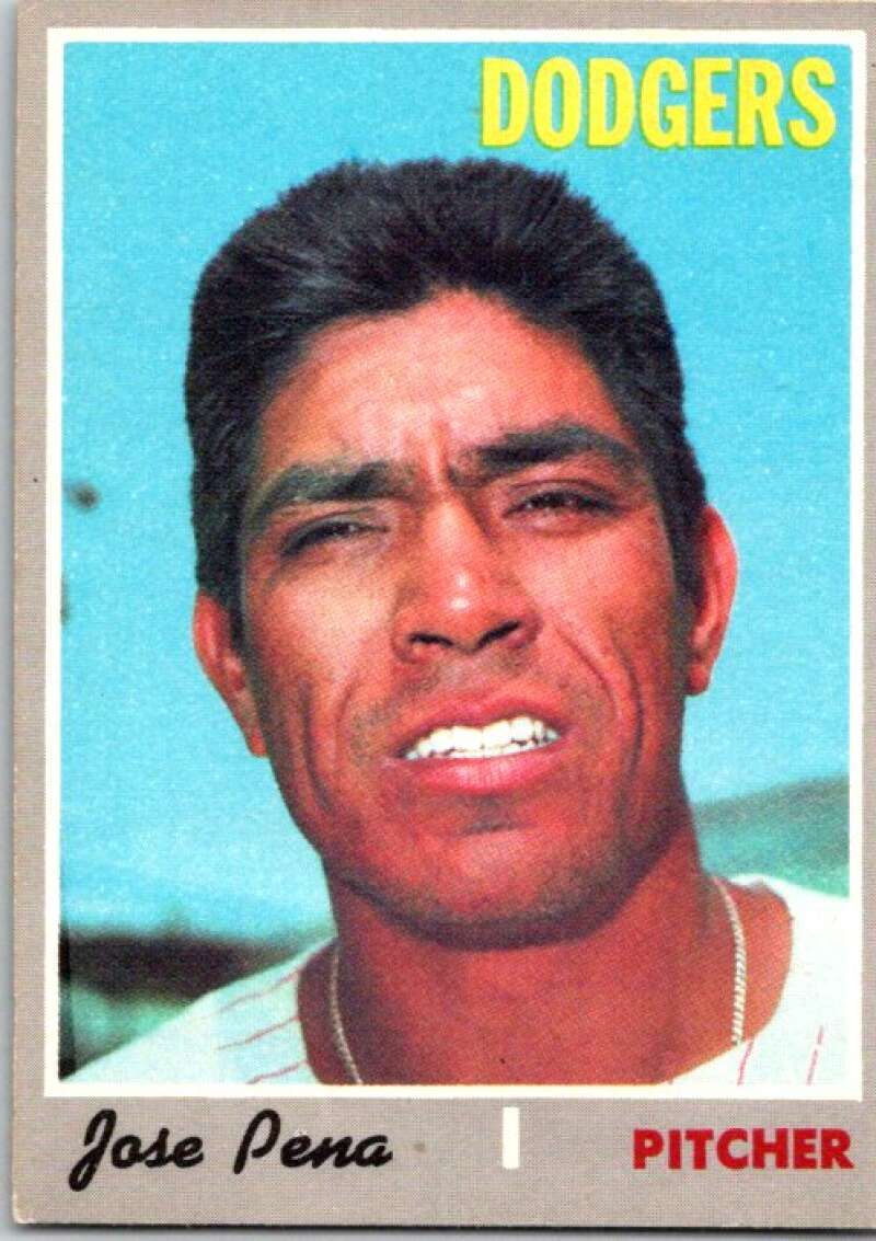 1970 Topps MLB #523 Jose Pena Los Angeles Dodgers V47972