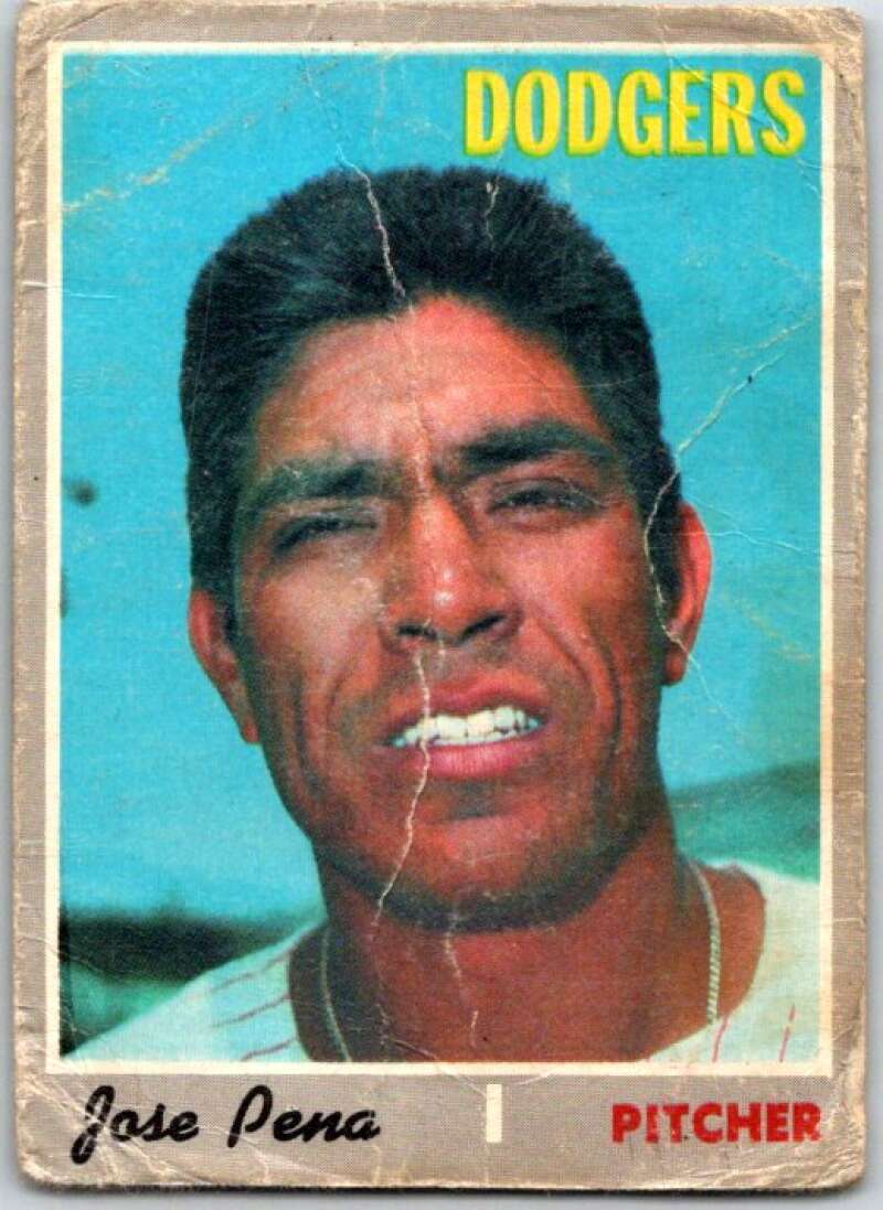 1970 Topps MLB #523 Jose Pena Los Angeles Dodgers V47973