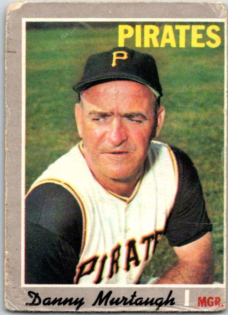 1970 Topps MLB #532 Danny Murtaugh Manager Pittsburgh Pirates V47981