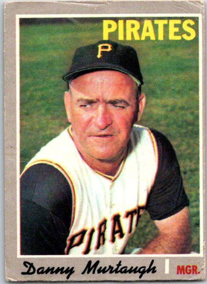 1970 Topps MLB #532 Danny Murtaugh Manager Pittsburgh Pirates V47982