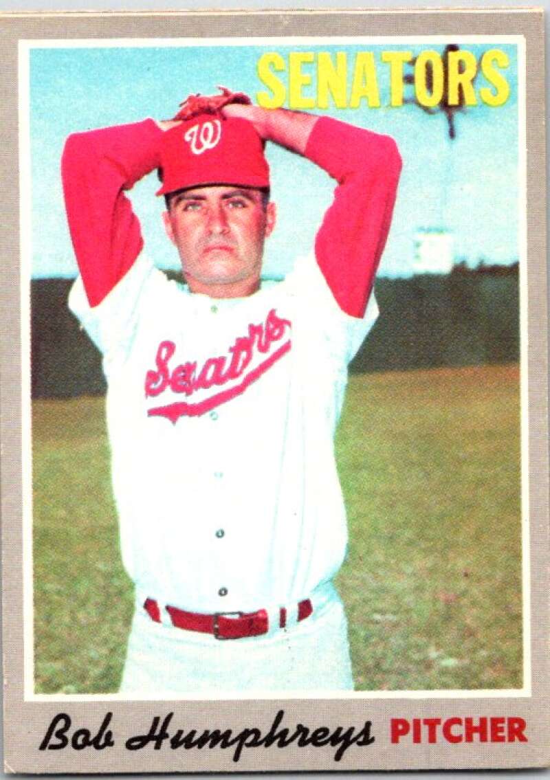 1970 Topps MLB #538 Bob Humphreys Washington Senators V47988
