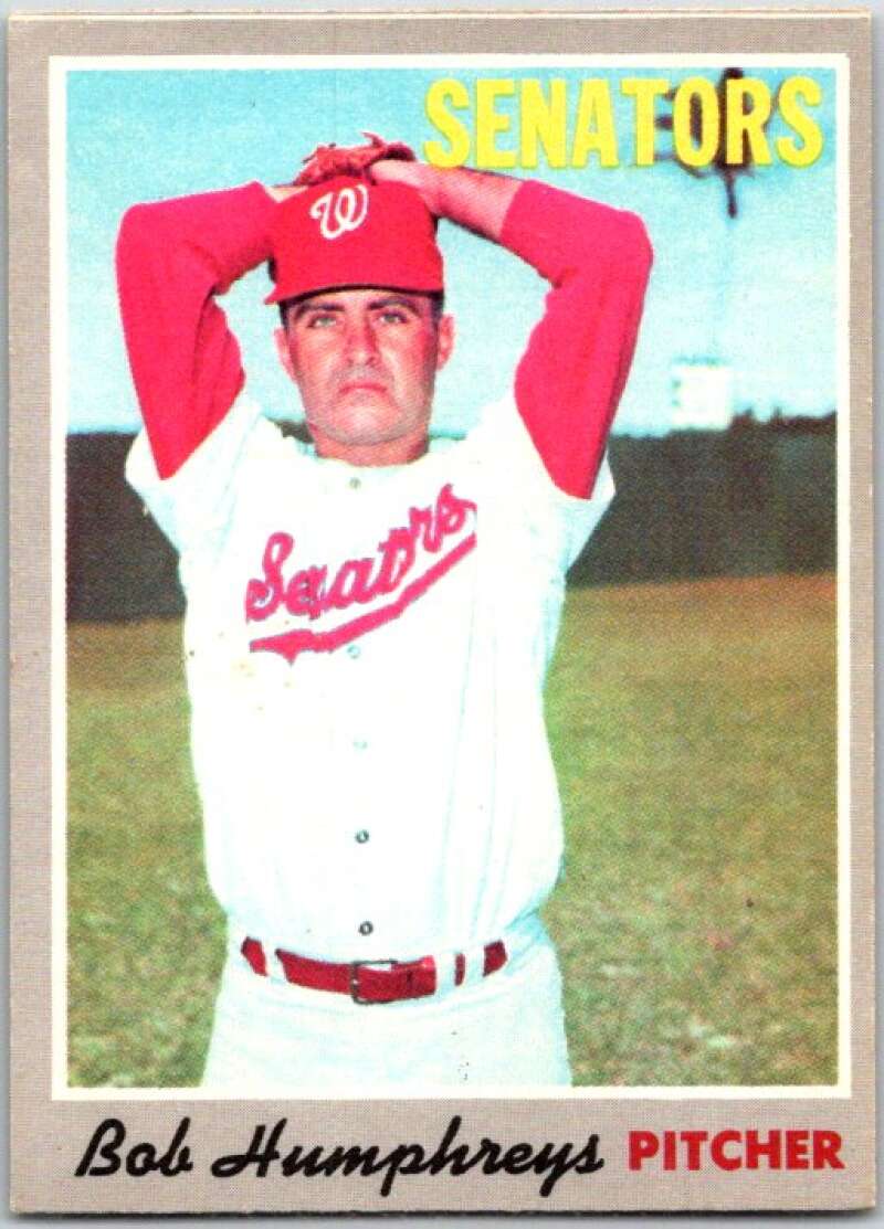 1970 Topps MLB #538 Bob Humphreys Washington Senators V47989