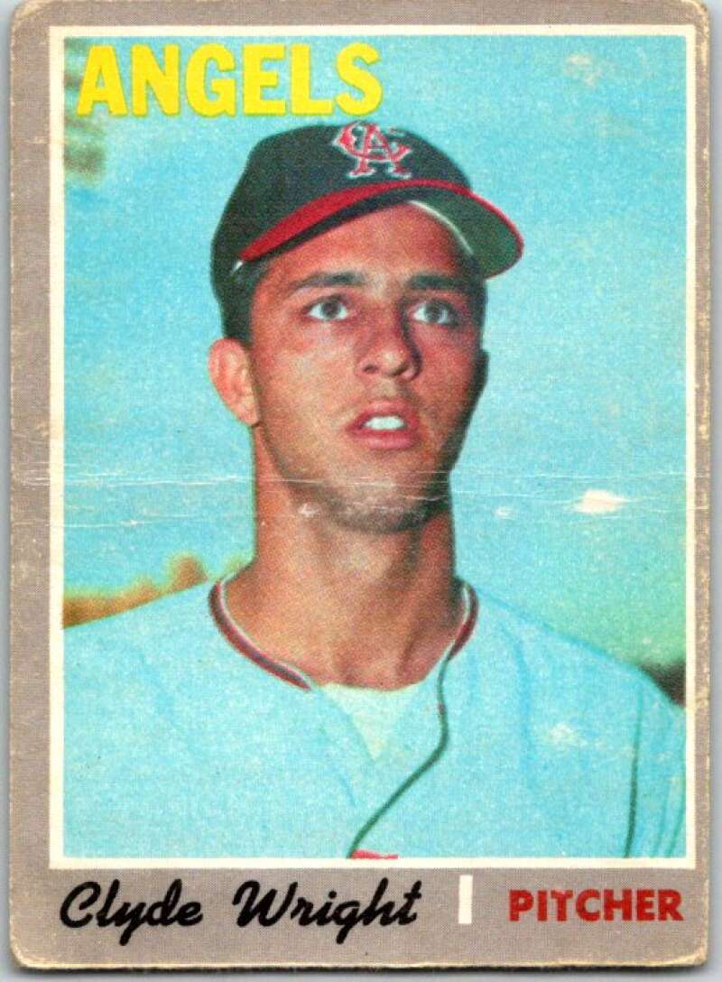 1970 Topps MLB #543 Clyde Wright California Angels V47995