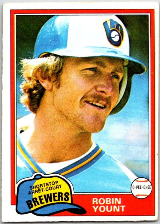 1981 O-Pee-Chee MLB #4 Robin Yount  Milwaukee Brewers  V47527