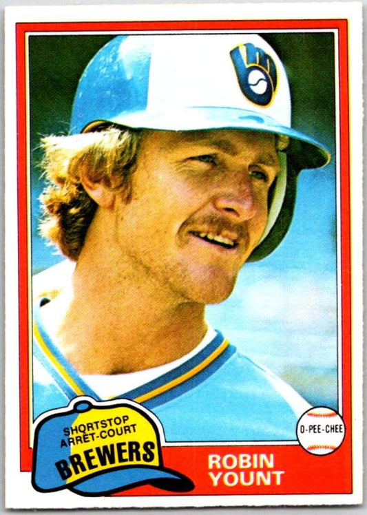 1981 O-Pee-Chee MLB #4 Robin Yount  Milwaukee Brewers  V47528