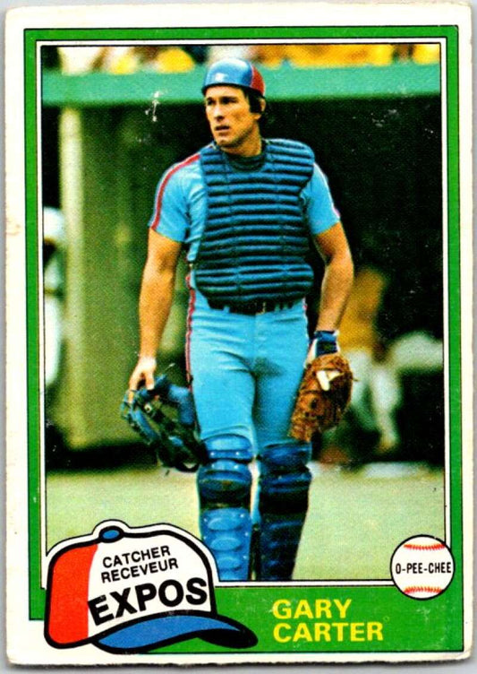 1981 O-Pee-Chee MLB #6 Gary Carter  Montreal Expos  V47531