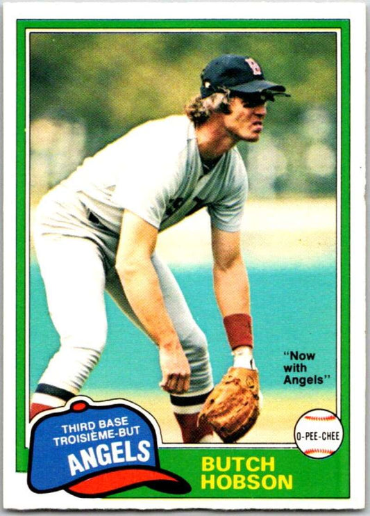 1981 O-Pee-Chee MLB #7 Butch Hobson  California Angels  V47532