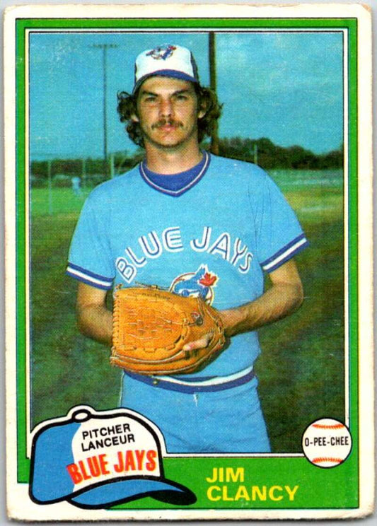 1981 O-Pee-Chee MLB #19 Jim Clancy  Toronto Blue Jays  V47539