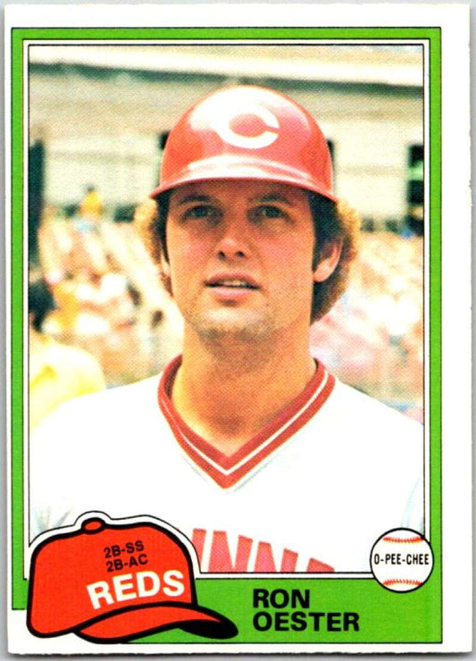 1981 O-Pee-Chee MLB #21 Ron Oester  Cincinnati Reds  V47542