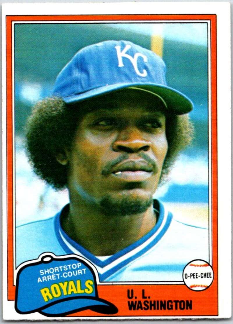 1981 O-Pee-Chee MLB #26 U.L. Washington Kansas City Royals V47545