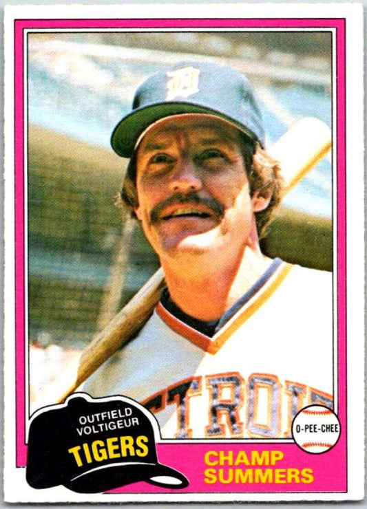 1981 O-Pee-Chee MLB #27 Champ Summers  Detroit Tigers  V47547