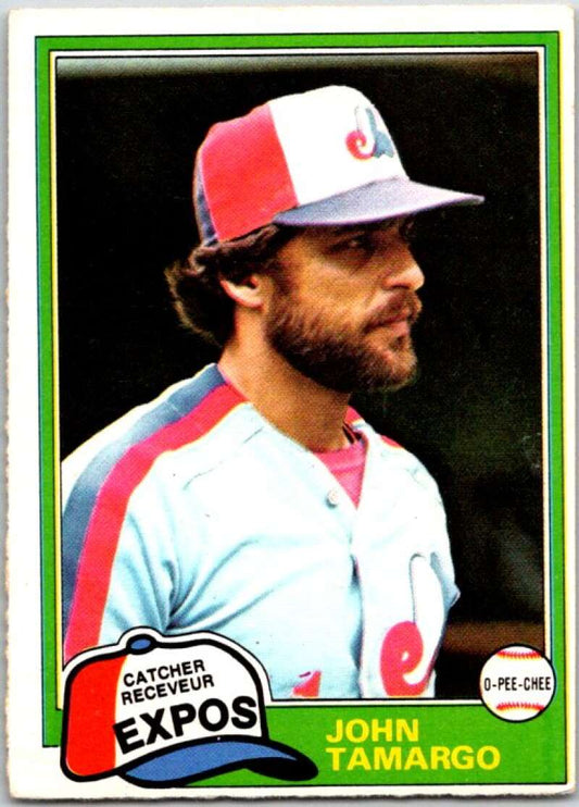 1981 O-Pee-Chee MLB #35 John Tamargo  Montreal Expos  V47553