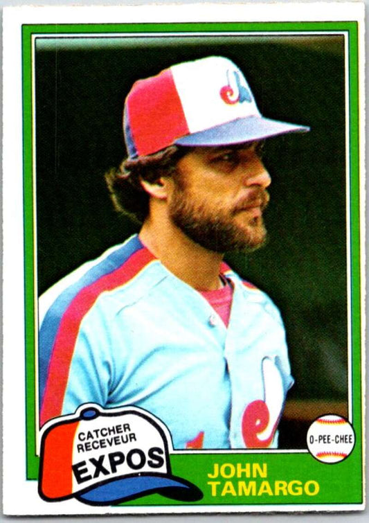 1981 O-Pee-Chee MLB #35 John Tamargo  Montreal Expos  V47554