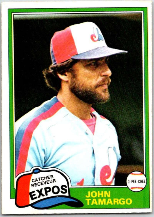 1981 O-Pee-Chee MLB #35 John Tamargo  Montreal Expos  V47555