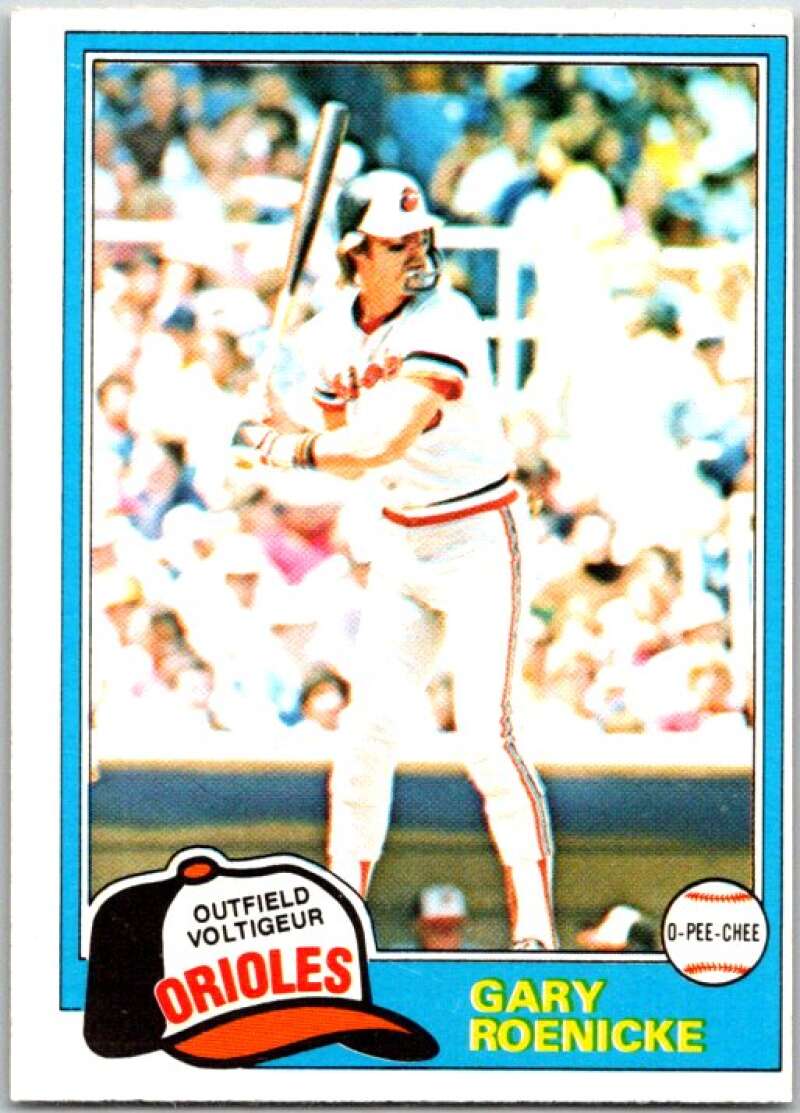 1981 O-Pee-Chee MLB #37 Gary Roenicke Baltimore Orioles V47556