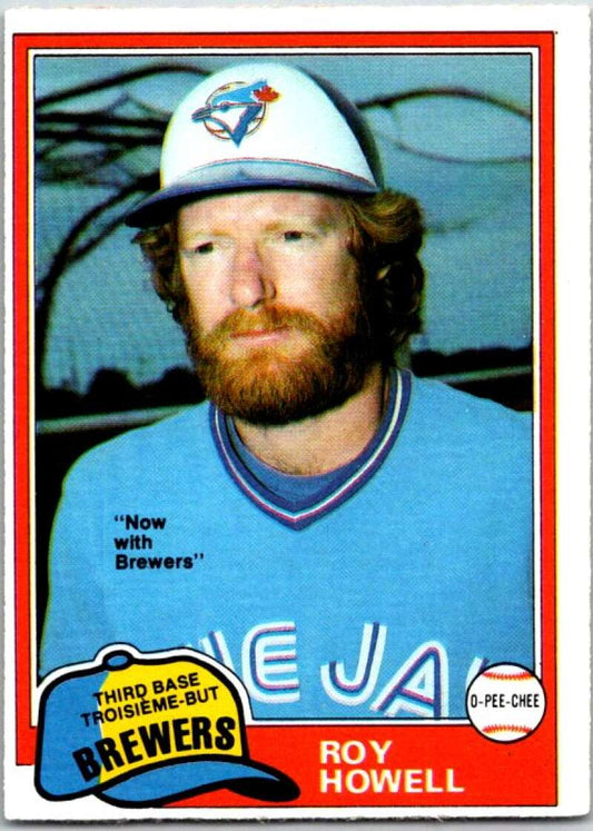 1981 O-Pee-Chee MLB #40 Roy Howell Toronto Blue Jays  V47558
